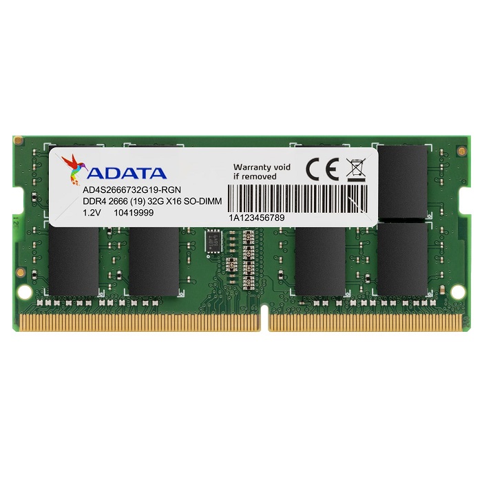 Adata 8 GB 2666 MHZ DDR4 SODIMM AD4S266638G19-S Bellek